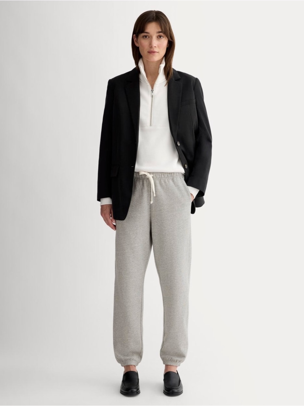 Everlane Heather Grey The Off Duty Joggers / Sweats Size Small